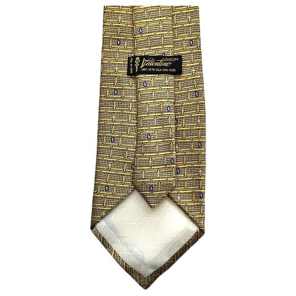 Valentino Tie Yellow Silk Made in Italy